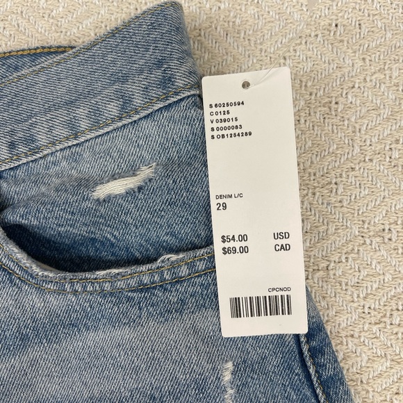 BDG A-Line Denim Cutoff Short – Light Wash SIZE 29 - Picture 4 of 6